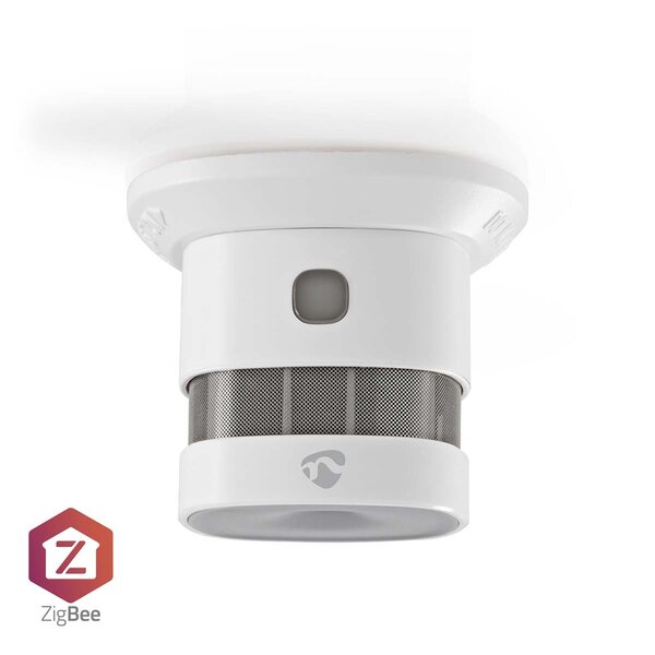 Nedis ZBDS10WT Smartlife Rookmelder Zigbee 3.0 Batterij Gevoed Levenscyclus Sensor: 10 Jaar En 14604 Android&trade; / Ios 85 Db Wit 1 Stuks