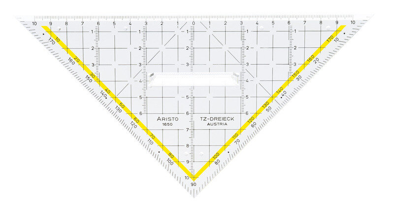 Aristo AR-1650/2 Tekendriehoek 22,5 Cm Met Greep