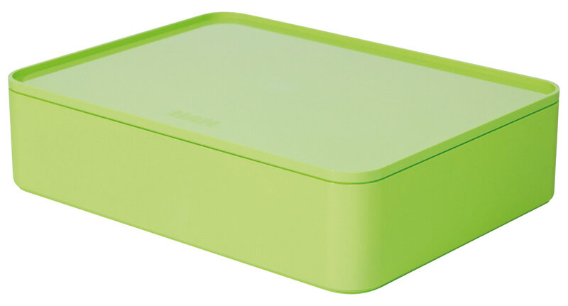 HAN HA-1110-80 Smart-organiser Allison Box Met Binnenschaal En Deksel Limoen Groen, Stapelbaar