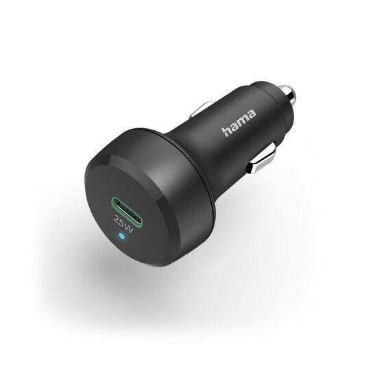 Hama Auto-snellader USB-C Power Delivery (PD)/Qualcomm&reg; 25 W Zwart