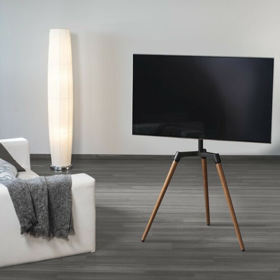 Hama Houten TV-Standaard tot 165 cm (65) 400x400 Houtkleur/Zwart