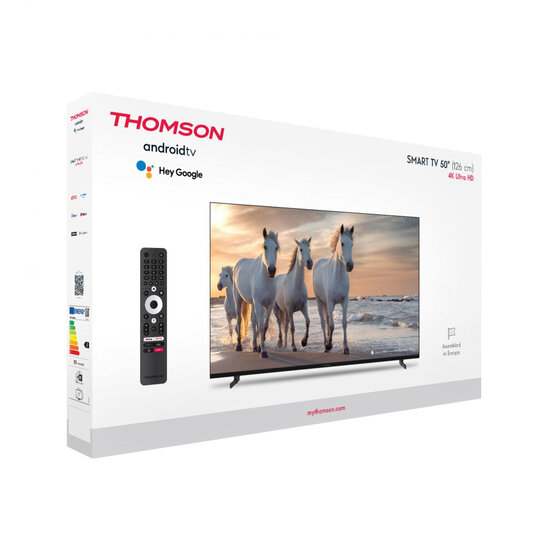 Thomson 50UA5S13 UHD Android TV 50 Inch Zwart