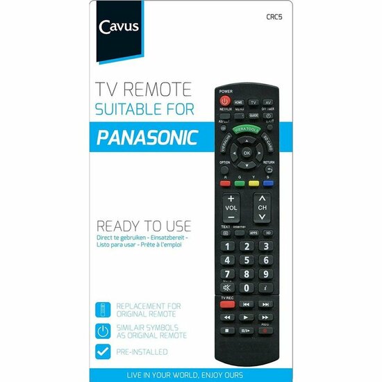 Cavus CRC5 Universele Afstandsbediening Panasonic