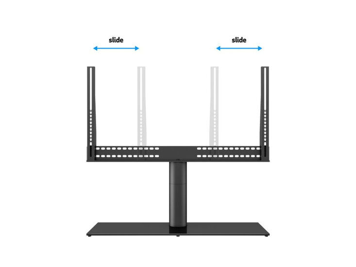 Multibrackets M VESA Tablestand Turn Tafelstandaard 60-75 Inch Schermen Zwart