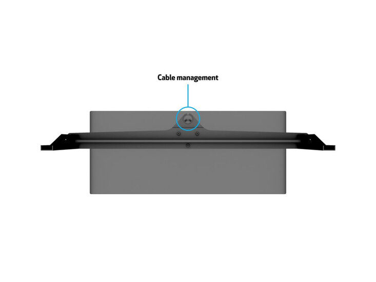 Multibrackets M VESA Tablestand Turn Tafelstandaard 60-75 Inch Schermen Zwart