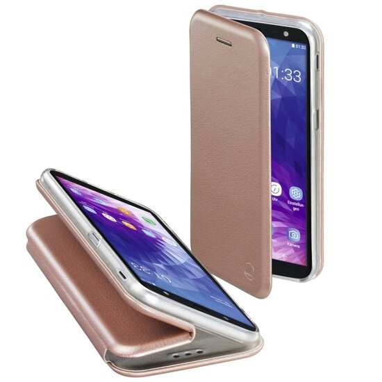 Hama Booklet Curve Voor Samsung Galaxy J6+ Ros&eacute;goud