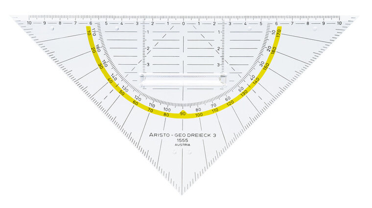 Aristo AR-1555/2 Geodriehoek 20 Cm Met Greep