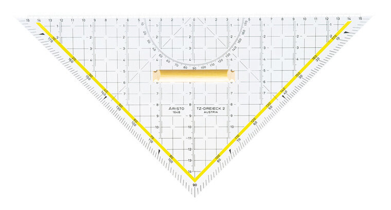 Aristo AR-1648 Tekendriehoek 32,5cm Met Houten Greep