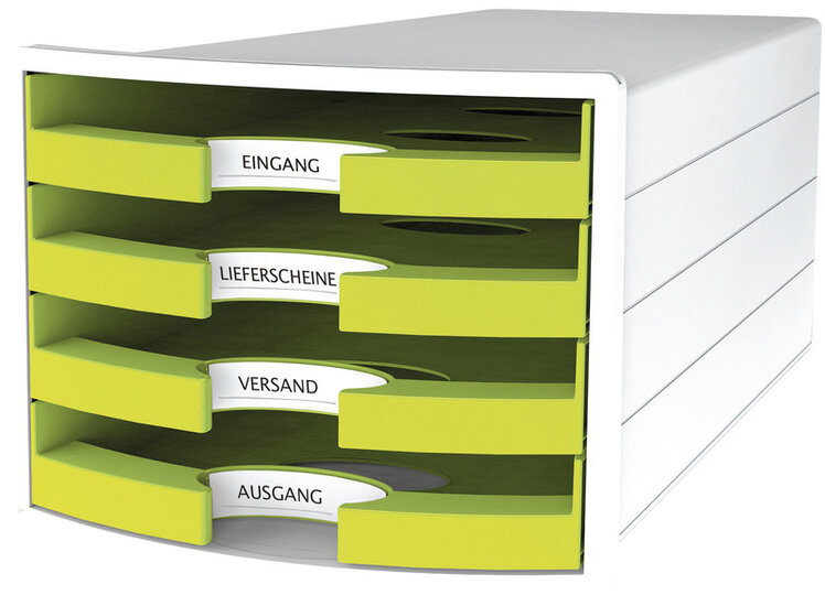 HAN HA-1013-50 Ladenkast Impuls Met 4 Open Laden Geel