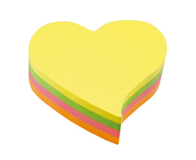 Info Notes IN-5823-39 Info Shaped Sticky Notes 68x68 &#039;hart&#039; Assorti 200 Vel