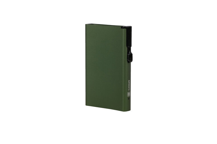 Juscha JU-954000 Pasjeshouder Clicksafe RFID Aluminium Groen Voor 8 Pasjes