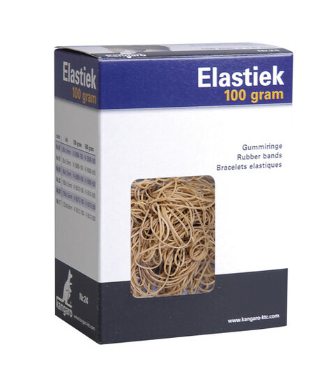 Kangaro K-5012-100 Elastiek Nr. 77 125x8,0mm 100gr Naturel