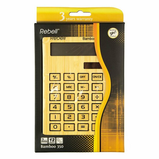 Rebell RE-BAMBOO350WB Calculator Bamboe