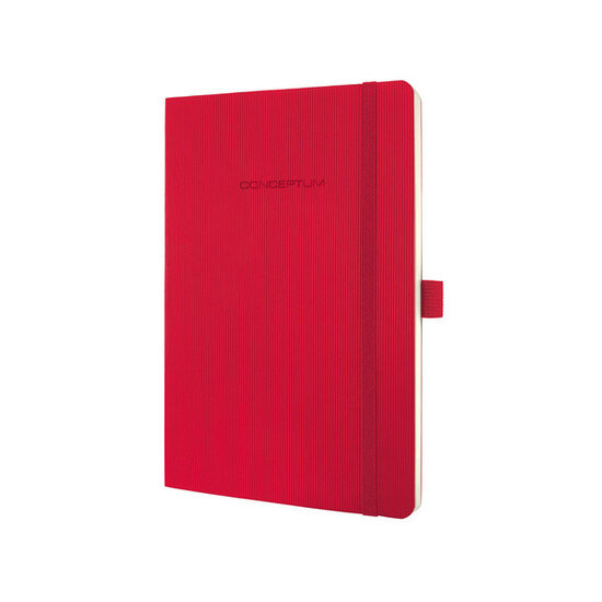 Sigel SI-CO325 Notitieboek Conceptum Pure Softcover A5 Rood Gelinieerd