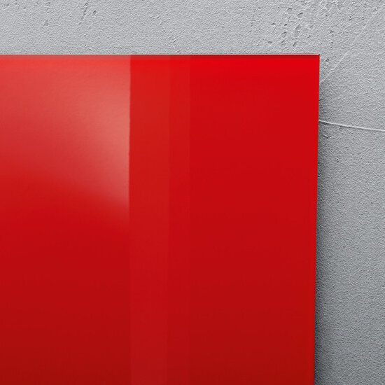 Sigel SI-GL122 Glasmagneetbord Artverum 600x400x15mm Rood