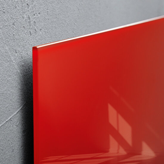 Sigel SI-GL142 Glasmagneetbord Artverum 1000x650x15mm Rood