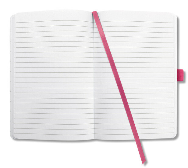 Sigel SI-JN105 Notitieboek Jolie Flair A5 Hardcover Gelinieerd Fuchsia Roze