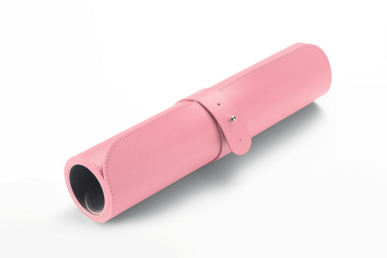 Sigel SI-SA605 Onderlegger Oprolbaar Roze-zilver, 800x300x2mm Imitatieleer, Dubbelzijdig