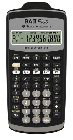 Texas Instruments TI-BAII+ Calculator Financieel TI-BA II Plus