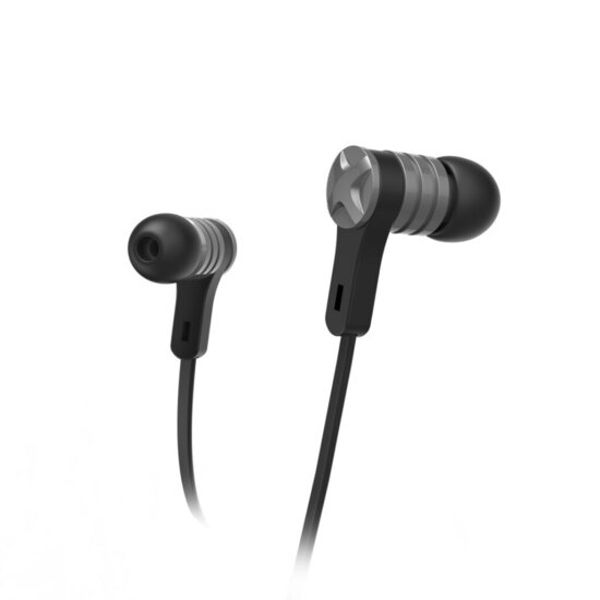 Hama Oordopjes Intense In-ear Microfoon Platte Kabel Zwart