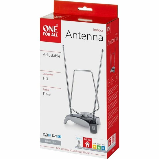 One For All SV 9305 Binnen-Antenne Zilver/Zwart