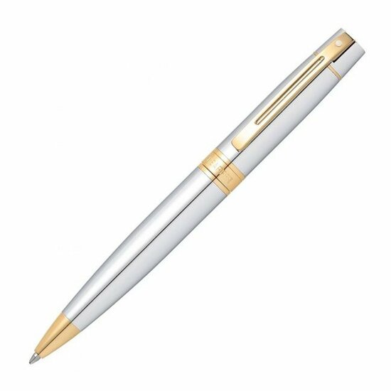 Sheaffer SF-E2934251 Balpen 300 Bright Chrome Gold Tone