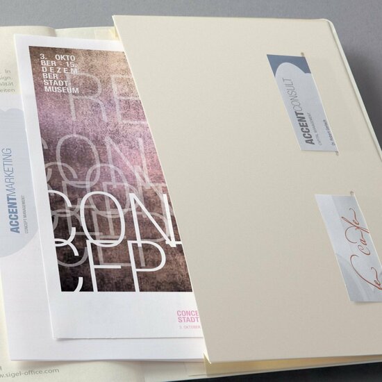 Sigel SI-CO330 Notitieboek Conceptum A4 194 Pagina&#039;s Ruit Softcover Beige