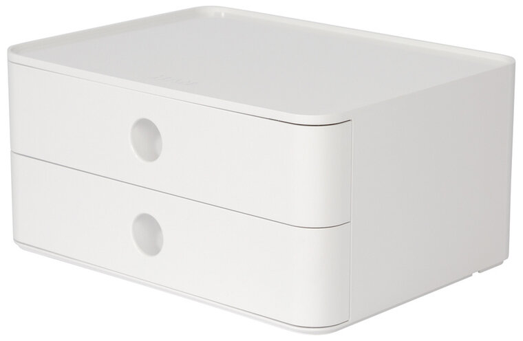 HAN HA-1120-12 Smart-box Allison Met 2 Lades Sneeuw Wit, Stapelbaar