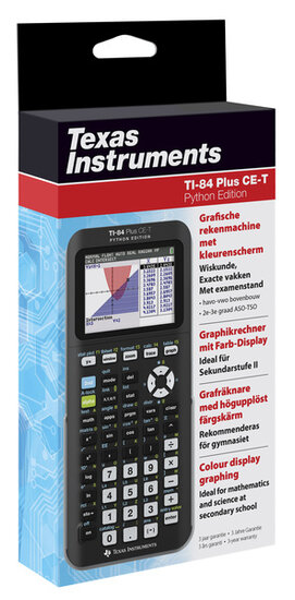 Texas Instruments TI-84PLCEPYT-C Graphing Calculator 84PLCET PY Python Edition