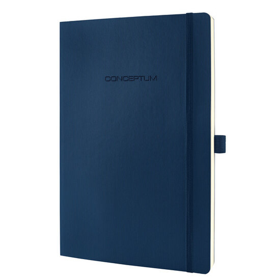 Sigel SI-CO316 Notitieboek Conceptum Pure Softcover A4 Blauw Geruit