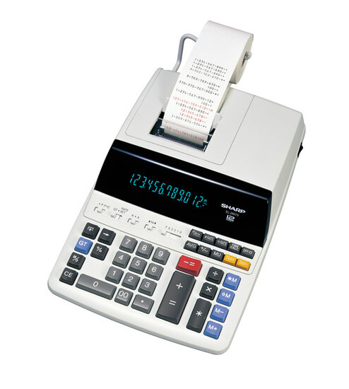 Citizen SH-EL2607V Calculator Sharp-EL2607V Creme Print