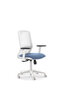 Geen Merk LF-2021525 Bureaustoel Linea Tekna White 01 L.blauw/wit Met 3D Armleuning