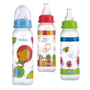 Nuby Baby Drinkfles 240ml Assorti