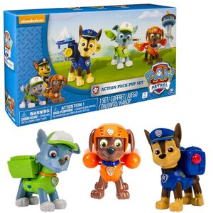 Paw Patrol Action Pack 3 Pups Rockyen Zuma en Chase