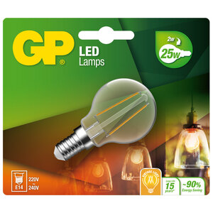 GP Lighting Gp Led Mini Globe Fila. 2w E14