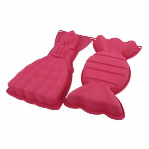 Silicone Bakvorm Snoep/Princes 17x3x32 cm Roze