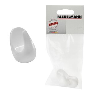 Fackelmann Basic Theedoek Haken 4 cm Wit 2 Stuks