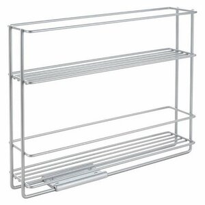 Metaltex Space Saver Smart Kitchen Uitschuifbaar Kruidenrek 6x28x22 cm Zilver