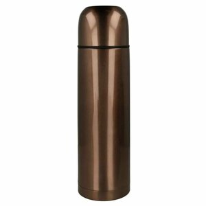 Metaltex Thermosfles 1L Metalic Brown