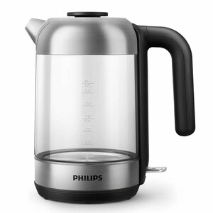 Philips HD9339/80 Series 5000 Glazen Waterkoker 1.7L 2200W RVS/Zwart