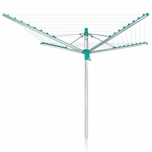 Leifheit 85285 Linomatic 400 Easy Droogmolen 40 m Drooglengte Turquoise/Zilver