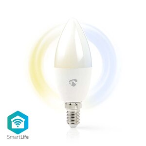 Nedis WIFILRW10E14 Smartlife Led Bulb Wi-fi E14 470 Lm 4.9 W Warm To Cool White Energieklasse: F Android™ / Ios Kaars