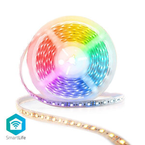 Nedis WIFILS50CRGBW Wifi Slimme Ledstrip Full Colour En Warm- Tot Koudwit 5 M