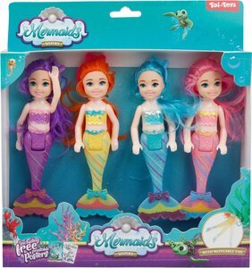 Mermaids Zeemeermin Pop Zusjes 4 Stuks