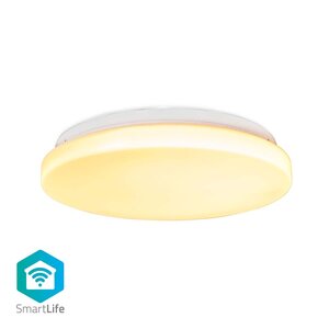 Nedis WIFILAW11WT Smartlife Plafondlamp Wi-fi Rgb / Warm Tot Koel Wit Rond Diameter: 260 Mm 1820 Lm 3000 - 6500 K Ip20 Energieklasse: F Android™ / Ios