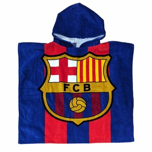 FC Barcelona Badponcho 60x120 cm Blauw/Rood