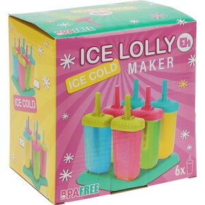 Excellent Houseware IJs Lolly Maker voor 6 IJsjes