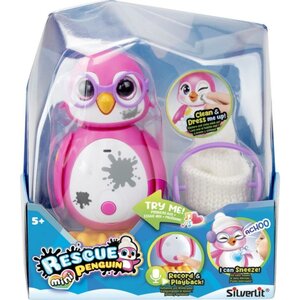 Silverlit Mini Rescue Pinguïn + Licht en Geluid Roze