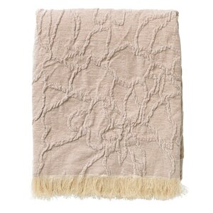 Dutch Decor Florine Plaid met Franjes 140x180 cm Beige