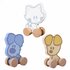 Rubo Toys Woezel en Pip Baby Houten Wielfiguren Assorti_